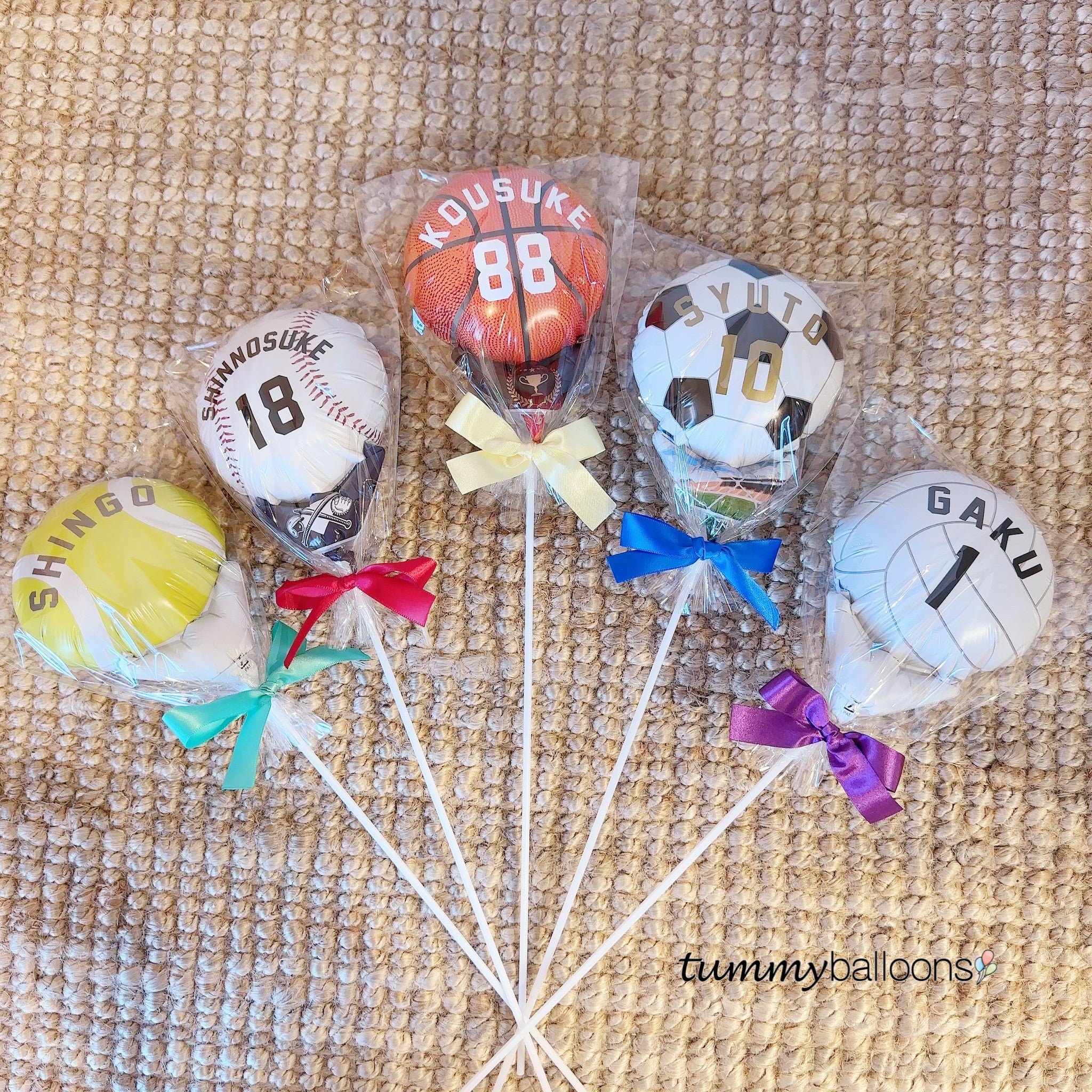 単品バルーン【スポーツボール】＊balloon‐single-sports – tummyballoons