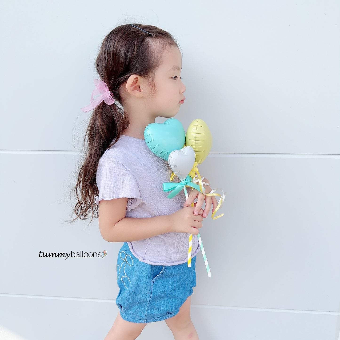 スティックバルーン【カスタムWハート】*balloon_customWHS