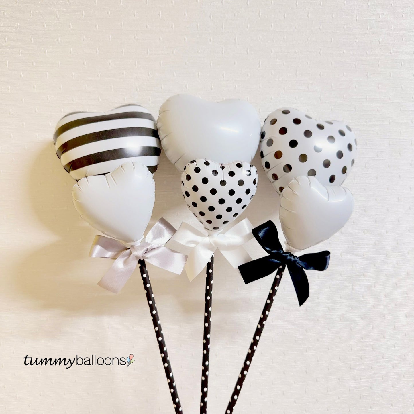 スティックバルーン【カスタムWハート】*balloon_customWHS