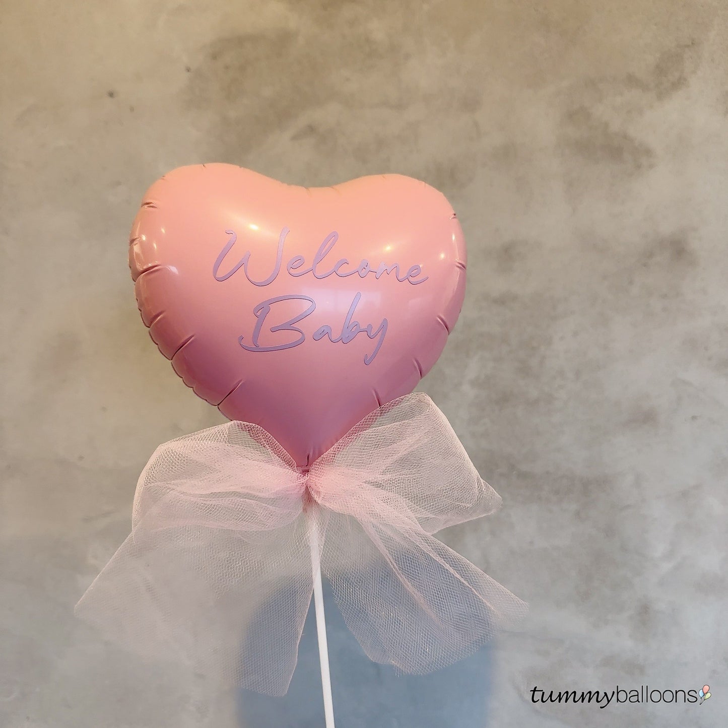 チュールバルーン【ハートMサイズ】*balloon_tulle_HM