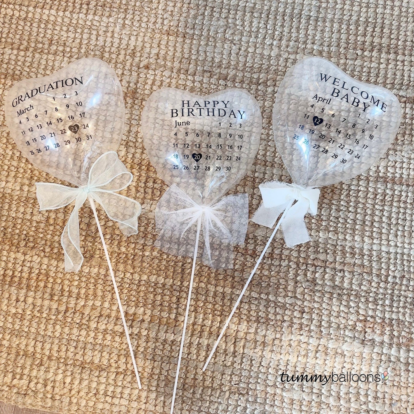 スティックバルーン【カレンダー】*balloon_clearcalendar