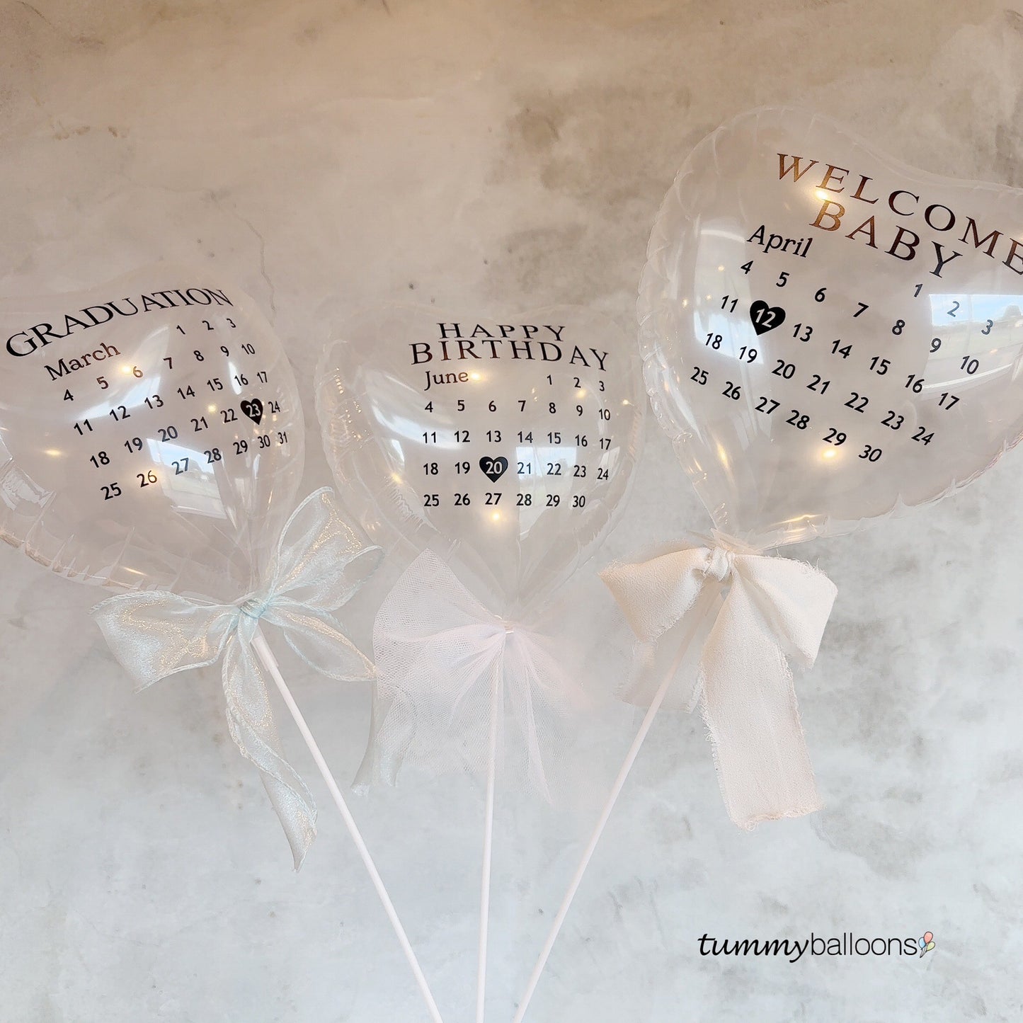 スティックバルーン【カレンダー】*balloon_clearcalendar