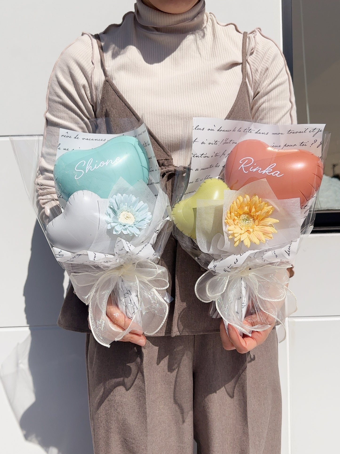 花付きおまかせブーケ・M＊b-flower_omakaseM