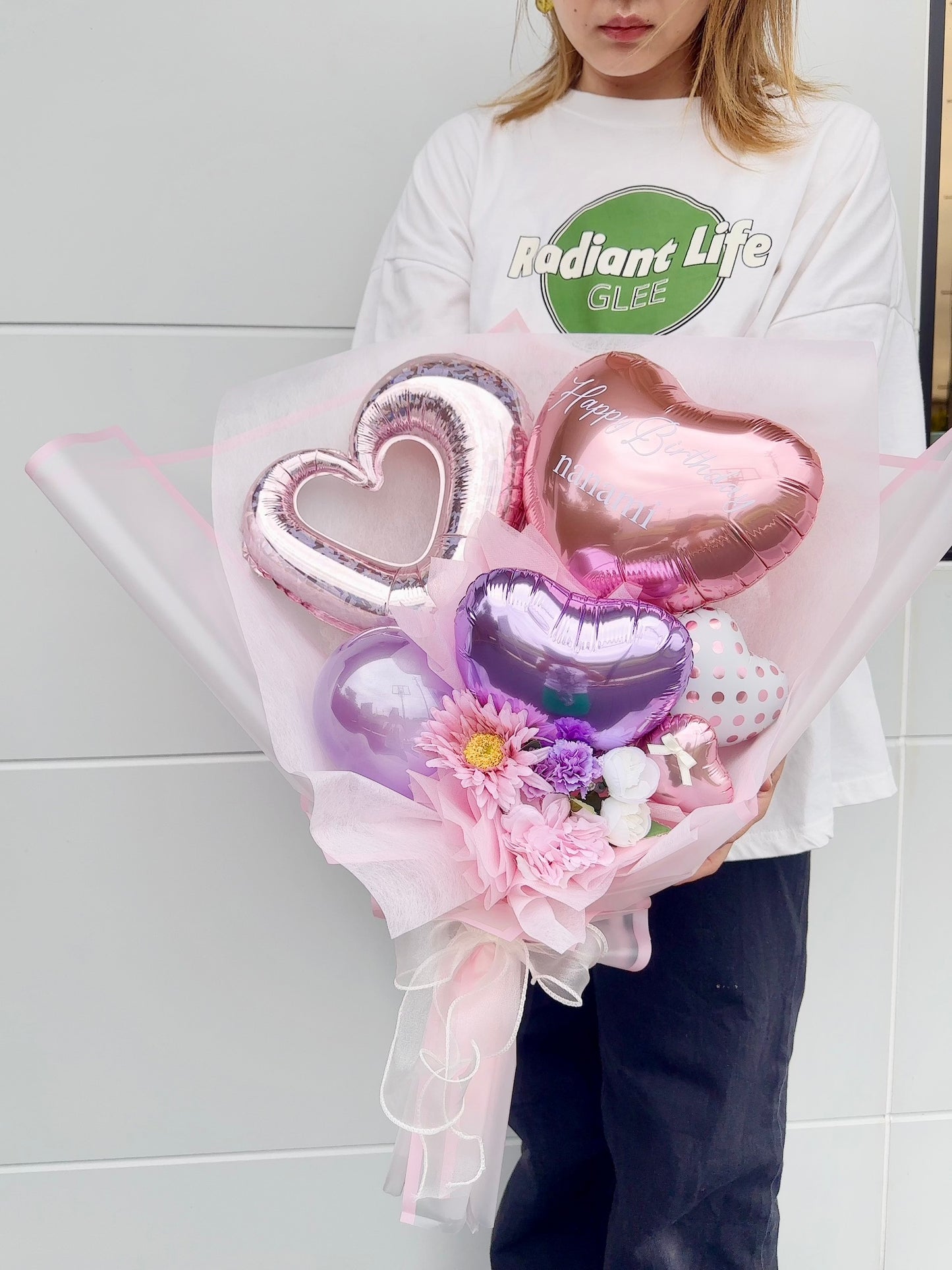 大きめブーケ・ピンク＆ラベンダー＊b-pink＆lavender